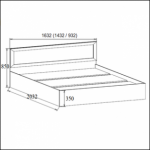 ВМ-14 Кровать (Без матраца 1,4*2,0 )