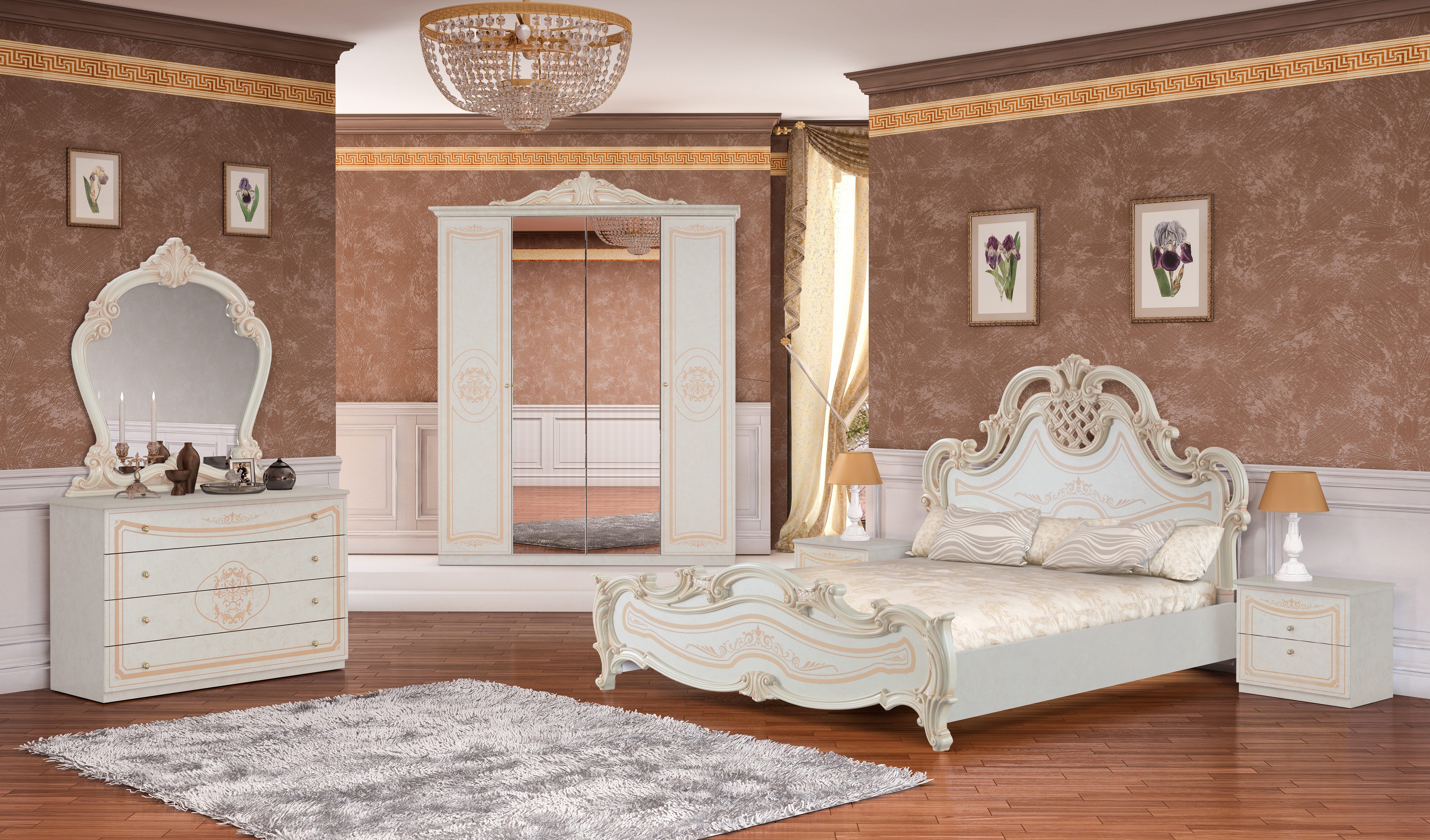 Спальня купить от производителя москва. Спальня Версаль диа мебель. Спальный гарнитур Версаль Интердизайн. Версаль кровать Интердизайн. Спальня Грация диа мебель.