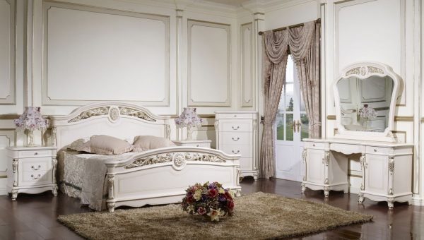 Спальня AFINA (Афина) белый с жемчугом