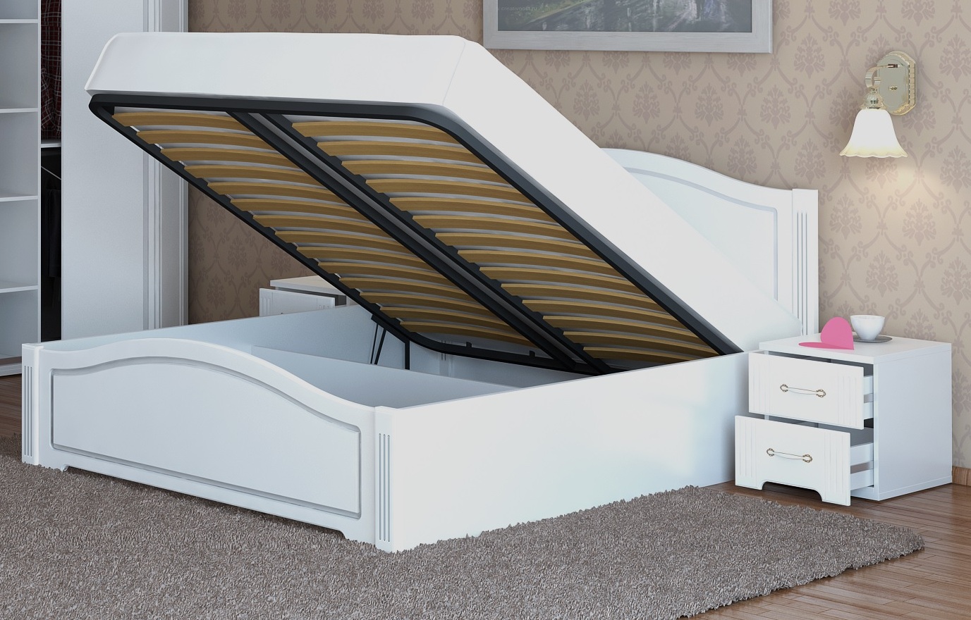Двуспальные кровати со спальным местом размером 160х200 см