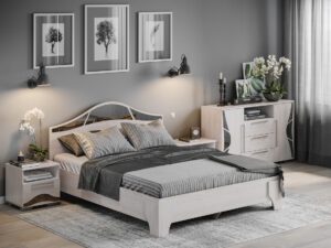 Набор мебели для спальни «Лагуна 5» (Ясень анкор светлый)
